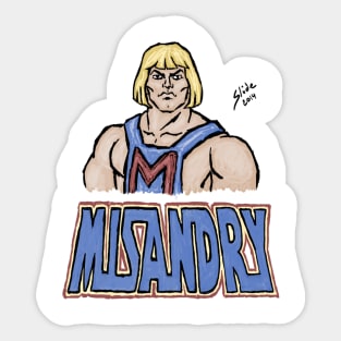 MRA He-Man: Misandry! Sticker